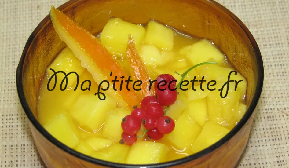 soupe de mangue au gingembre