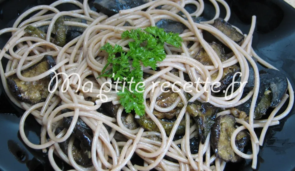 spaghettis aux champignons