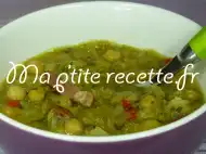 Photo recette soupe au chou et aux pois chiches
