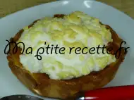 Photo recette tarte aux pommes et au fromage blanc