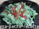 Photo recette salade d'épinards au roquefort