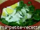 Photo recette salade de concombre au cresson