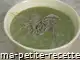 velouté de vert de poireau à la purée d'amande