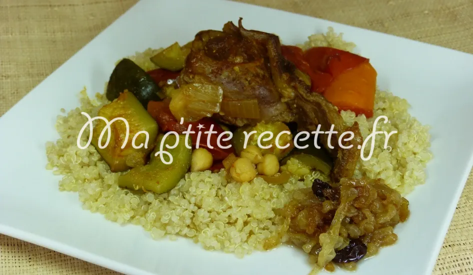 couscous marocain et sa confiture d'oignons