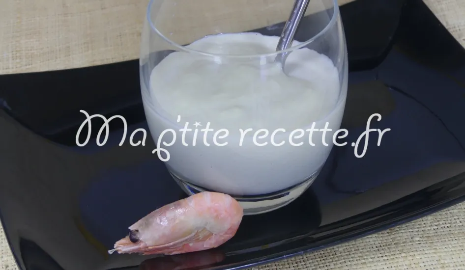 crème de chou-fleur aux crevettes