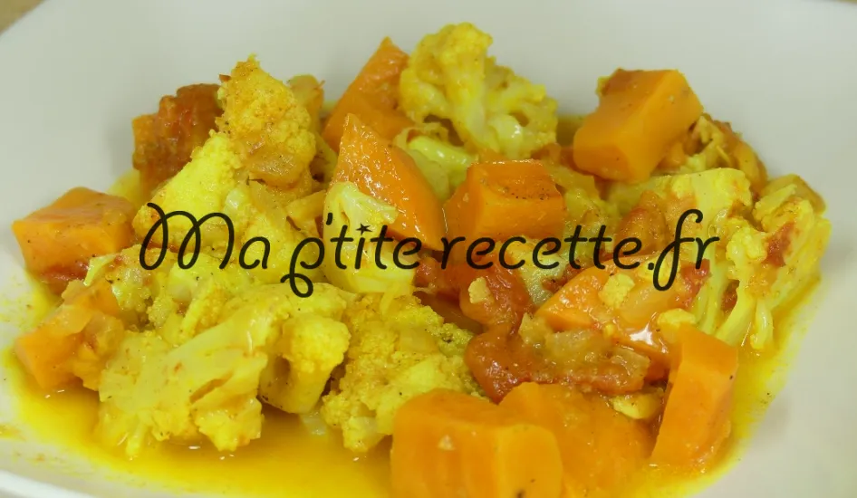 curry de chou-fleur et de patate douce