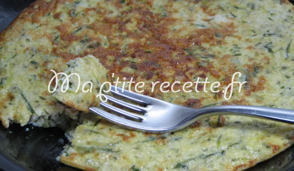 omelette aux courgettes râpées