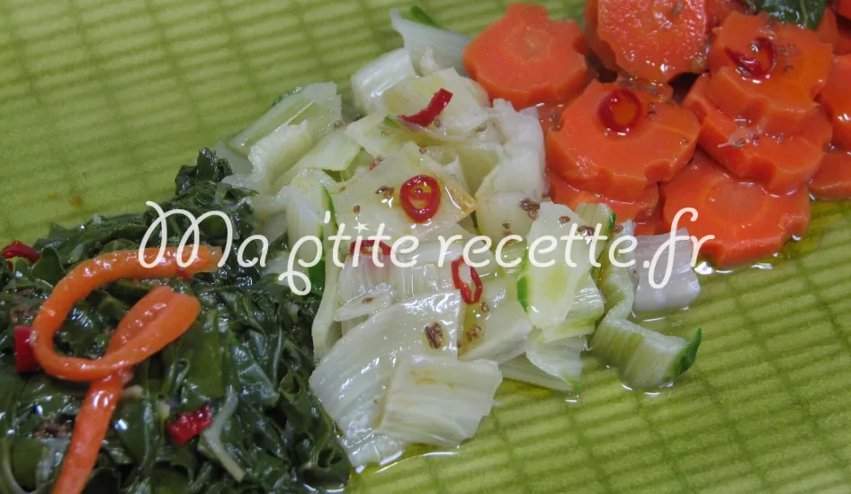 salade aux trois légumes