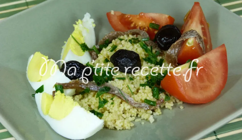 salade de couscous aux anchois
