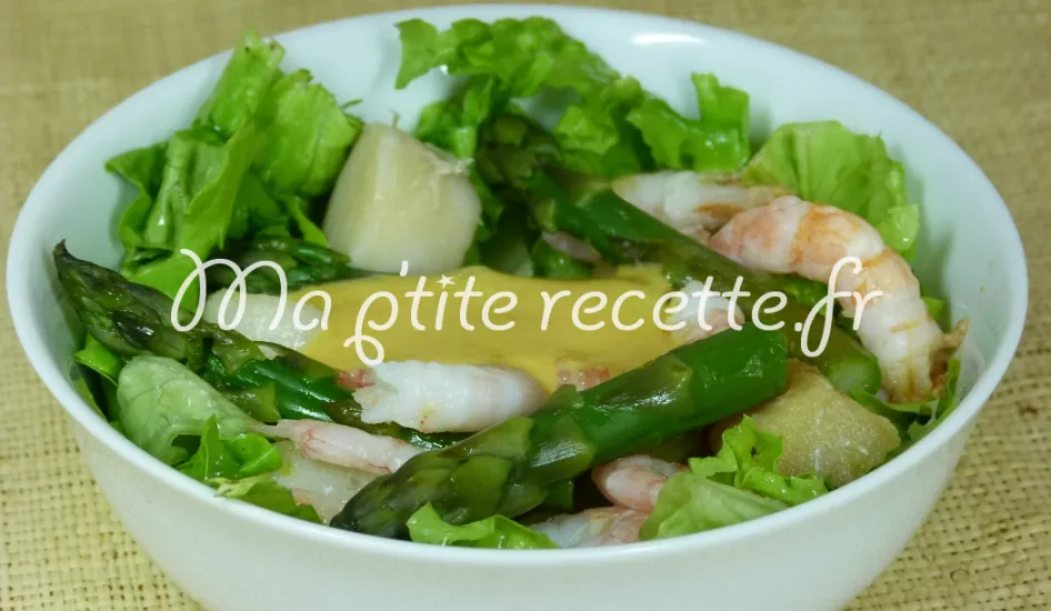 salade de crustacés aux asperges
