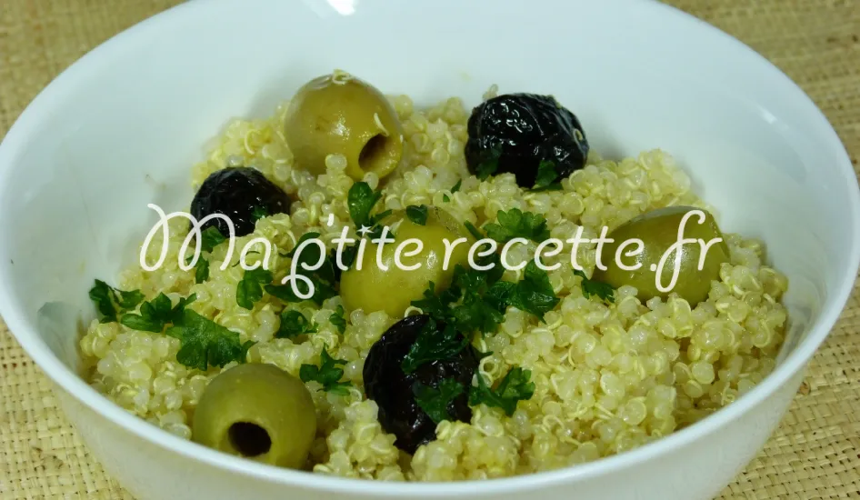 salade de riz aux olives