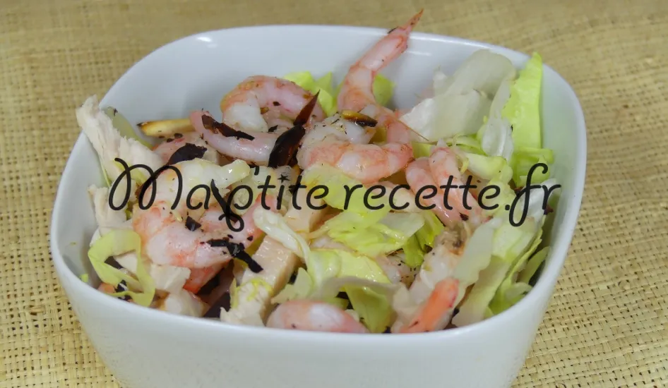 salade de veau aux crevettes