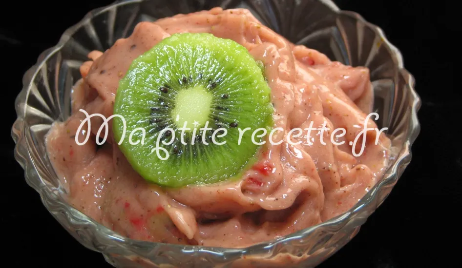 sorbet kiwi-fraise