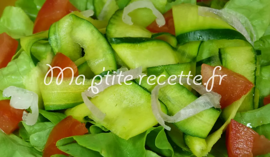 tagliatelles de courgettes en salade