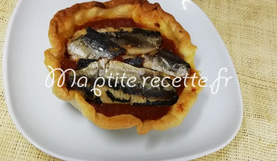 tarte aux sardines, tomates et basilic
