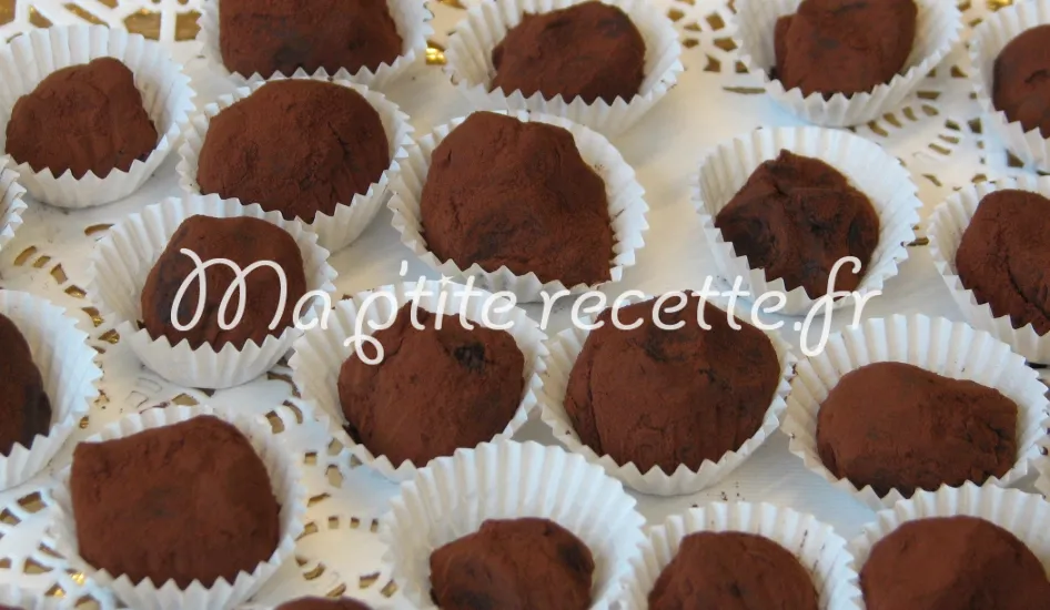 truffes chocolat/framboises