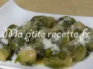 Photo recette choux de bruxelles au parmesan