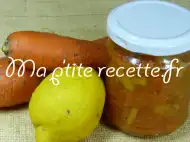 Photo recette confiture de carottes au citron