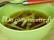 Photo recette consommé aux crêpes