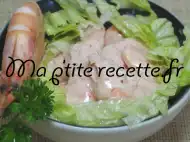 Photo recette crevettes à la sauce rose