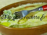 Photo recette gratin de petits pois aux asperges