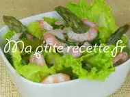Photo recette langoustines en salade au xérès