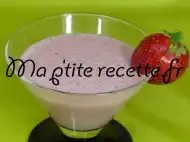 Photo recette milk shake à la fraise