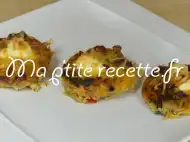 Photo recette mini quiches sans pâte aux champignons et poireaux