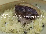 Photo recette oie rôtie à la choucroute