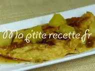 Photo recette omelette flambée