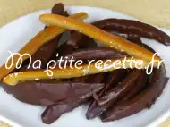 Photo recette orangettes au chocolat