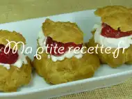 Photo recette petits choux aux fraises