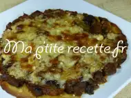 Photo recette pizza aux aubergines et courgette