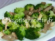 Photo recette pousses de germes de soja ou choux ou brocolis frits