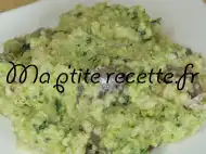 Photo recette quinoa aux champignons et au pistou