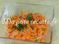 Photo recette salade de carottes et radis râpés