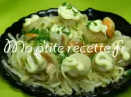 Photo recette salade de céleri aux pétoncles