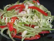 Photo recette salade de flageolets et concombre