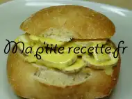 Photo recette sandwich aux champignons crus