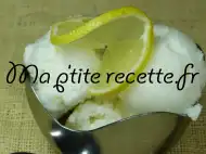 Photo recette sorbet au citron