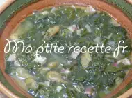 Photo recette soupe aux blettes et aux crevettes