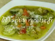 Photo recette soupe aux haricots frais
