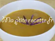 Photo recette soupe d'aubergine, tomate et poireau