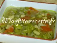 Photo recette soupe de légumes aux flageolets