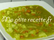 Photo recette soupe de pois cassés aux légumes