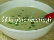 Photo recette soupe froide au concombre et olives