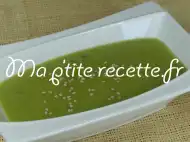 Photo recette velouté de petits pois aux verts de poireaux