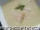 Photo recette crème d'asperges au crabe