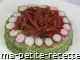 Photo recette flan de fanes de radis et tiges d'oignons verts aux tomates séchées