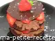 mille-feuille de chocolat aux fraises